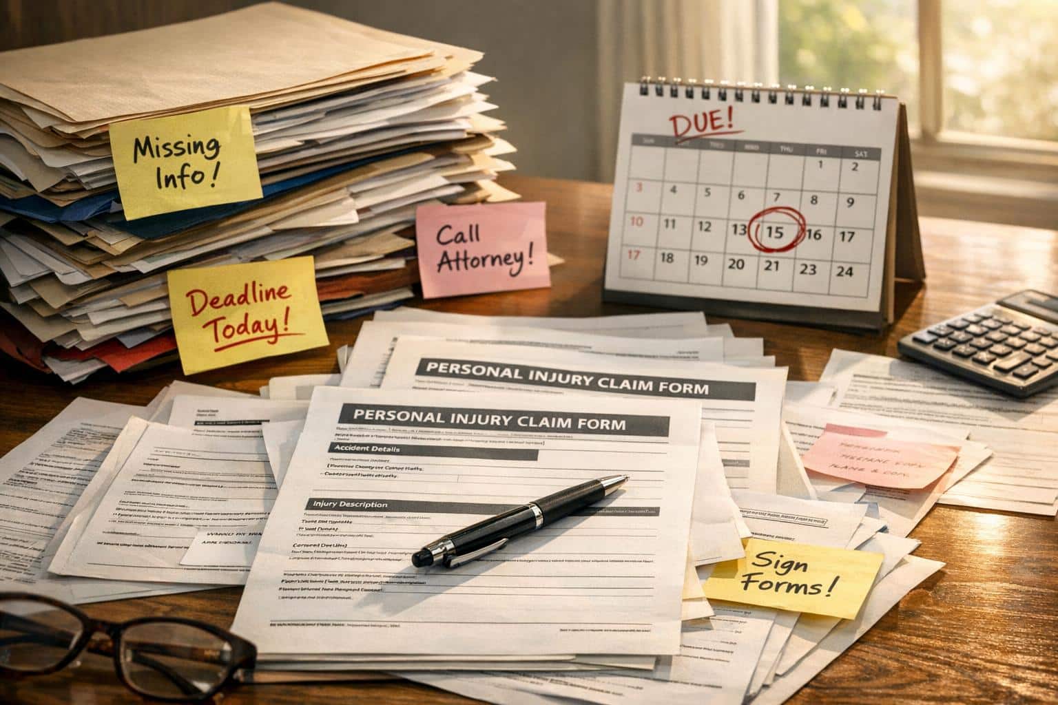 Top Mistakes When Filing Personal Injury Documents